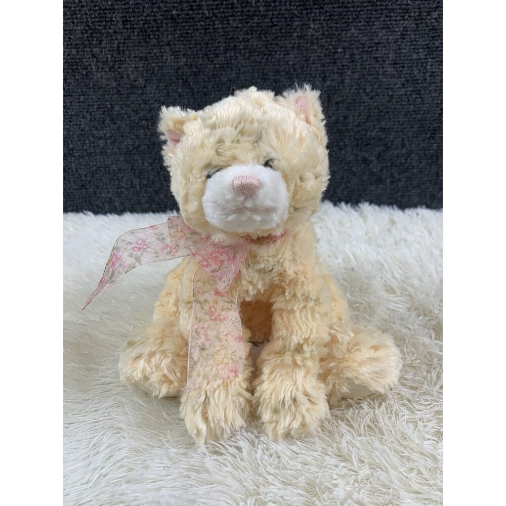 GUND Penny Plush Kitty Cat Kitten Stuffed Tabby Cream Brown Stripe 7"